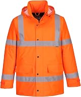 Portwest S460 Winter Hi Vis Hooded Jacket Orange Large view 1