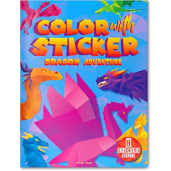 555 Sticker Fun - Dragons: Graham, Oakley, Crisp, Dan, Ellis
