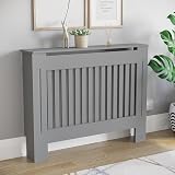 Vida Designs Chelsea Radiator Cover Olive Grey Medium 80x102x16 cm Internal view 3
