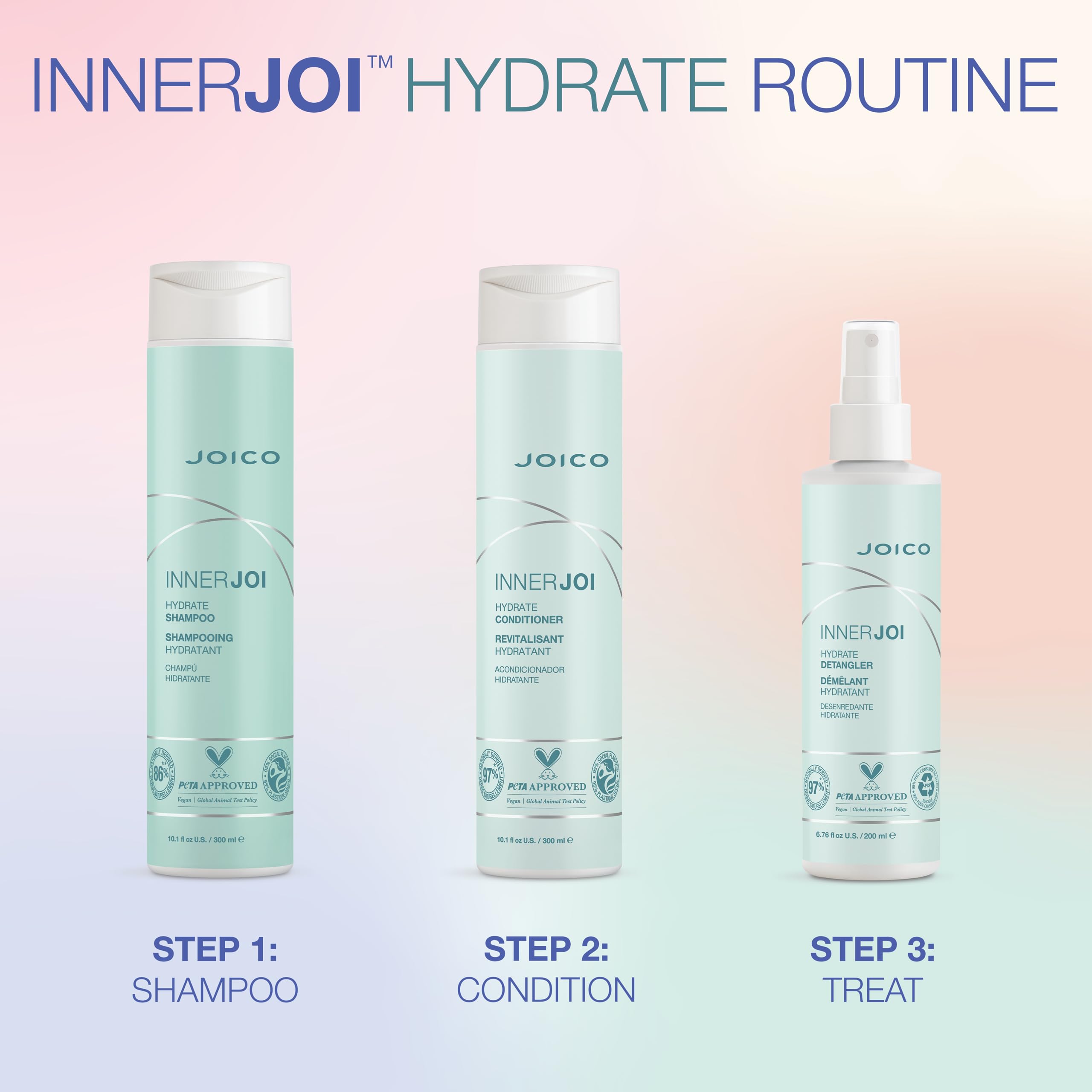 Joico InnerJoi Hydrate Conditioner | For Dry Hair & Scalp | Sulfate & Paraben Free | Naturally-Derived Vegan Formula