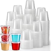 Portion Cups With Lids, 240 Sets - 5.5 oz Airtight, Stackable Souffle Cups, Salad Dressing & Sauce Containers for Lunch, Party, Trips