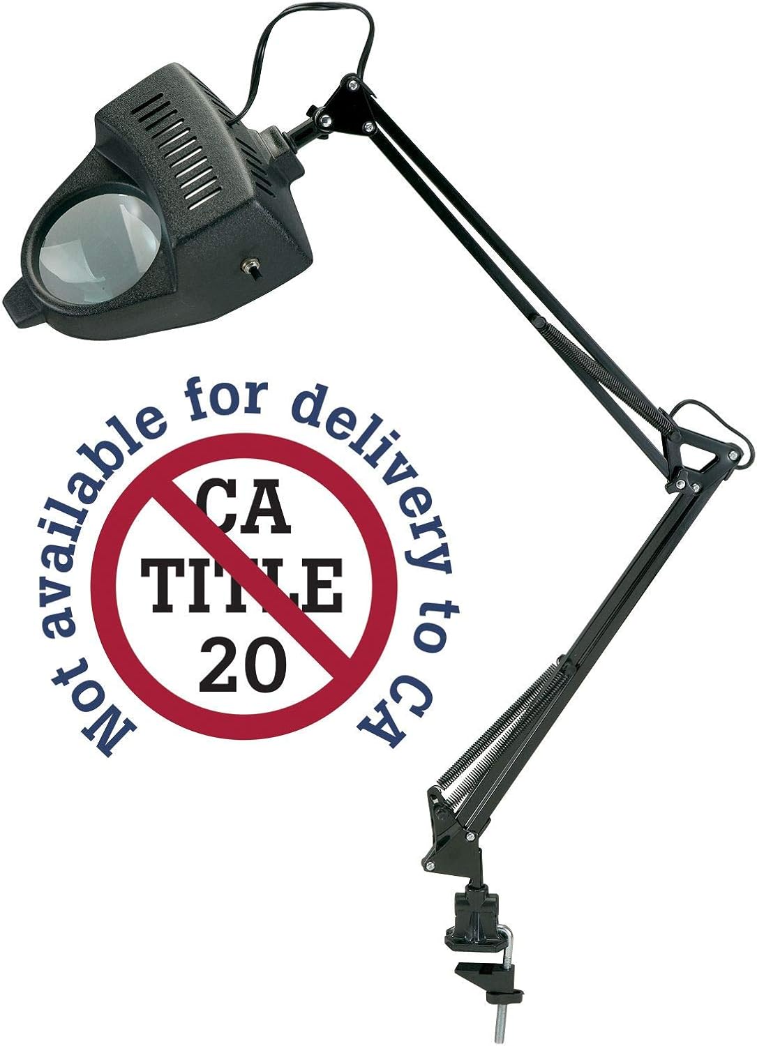 Alvin, ML100BLED, LED Swing Arm Magnifier Lamp, 1.75x Magnification