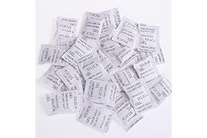 SAYCKER 200 Pcs Food Grade Security Silica Gel Desiccant Pack Moisture Absorber Dehumidifier (Size:200 pcs)