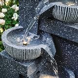 BTGGG Solar Water Fountain Rockery Garden Light 19x51 cm Outdoor Feature view 3