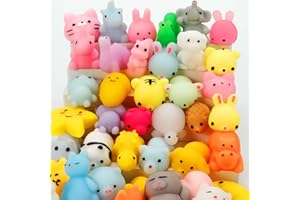 KINGYAO 40 Pack Squishy Toys for Kids, Kawaii Squishies Squishy Animals Party Favors Birthday Gift Goodie Bag Stuffers for Boys Girls Ages 4-8 8-12 Teens Toddlers Stress Relief Sensory Autism Toys Random