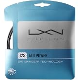 WILSON Luxilon ALU Power Black 125 Tennis String - Set, Black