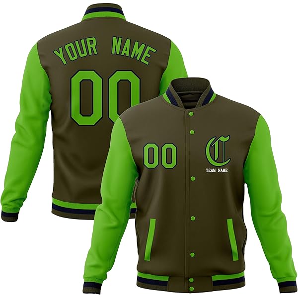 Unisex Vintage Varsity Jacket Patchwork Baseball Jackets