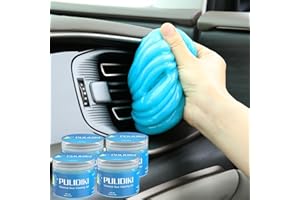 PULIDIKI Car Cleaning Gel for Car Cleaning Putty Car Putty Auto Detailing Tools Car Slime Cleaner Dust Cleaning Gel Car Interior Cleaner Car Accessories Blue Stocking Stuffers for Men Women 4Pack