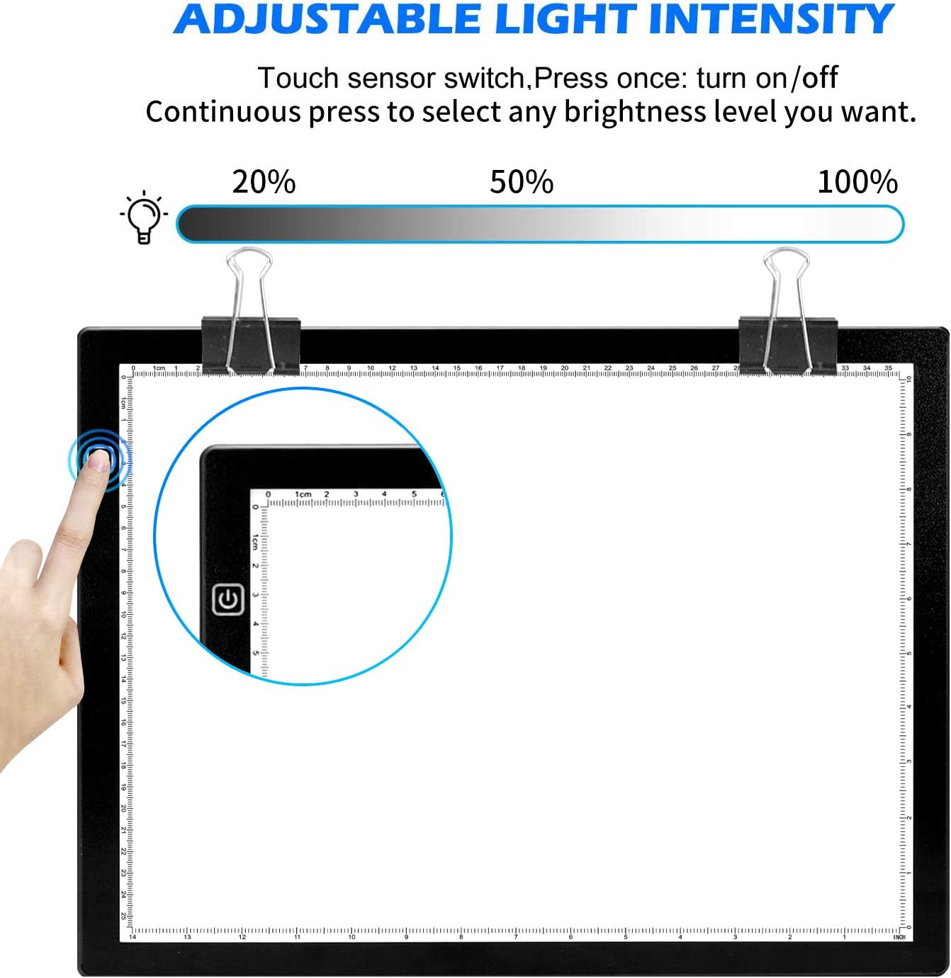 DONPODER A3 Light Box Portable LED Light Board for Diamond Painting 10 Brightness Levels,5500 Lux Super Bright Ultra Thin Light Pad for Tracing and Crafts(42 x 32 cm) - Image 5