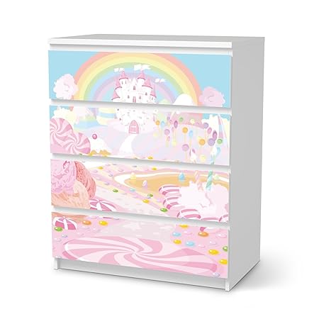 Furniture Foil Ikea Malm 4 Drawers Stickers Elephants Bubble Free