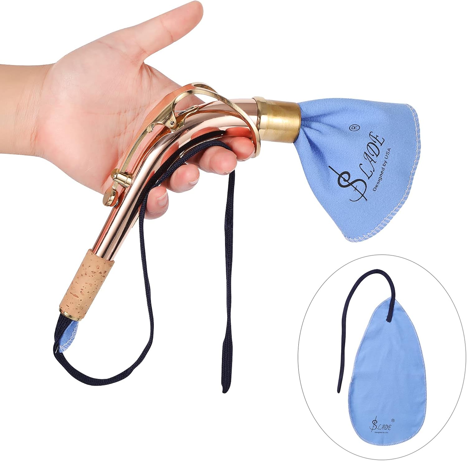 10-in-1 Saxophone Cleaning Care kit for Alto Tenor Clarinet, Flute and Wind & Woodwind instrument Including Cleaning Cloth, Mouthpiece Brush, Thumb Rest Cushion: Musical Instruments