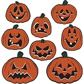 Pumpkin Vintage Halloween Cutouts - 8 Pcs.
