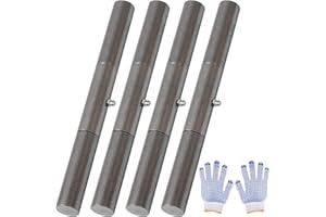 4 Pack Heavy Duty Greasable Hinges 10-Inch Weld On Trailer Ramp Hinge for Equipment Ramp, Truck Dump Bodies & RV Doors Round 