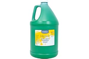 Handy Art Little Masters Washable Tempera Paint Gallon, Green