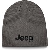 Jeep New Pro Rib Tompkin Knit Cap Beanie Hats for Men or Beanie Women Charcoal Grey