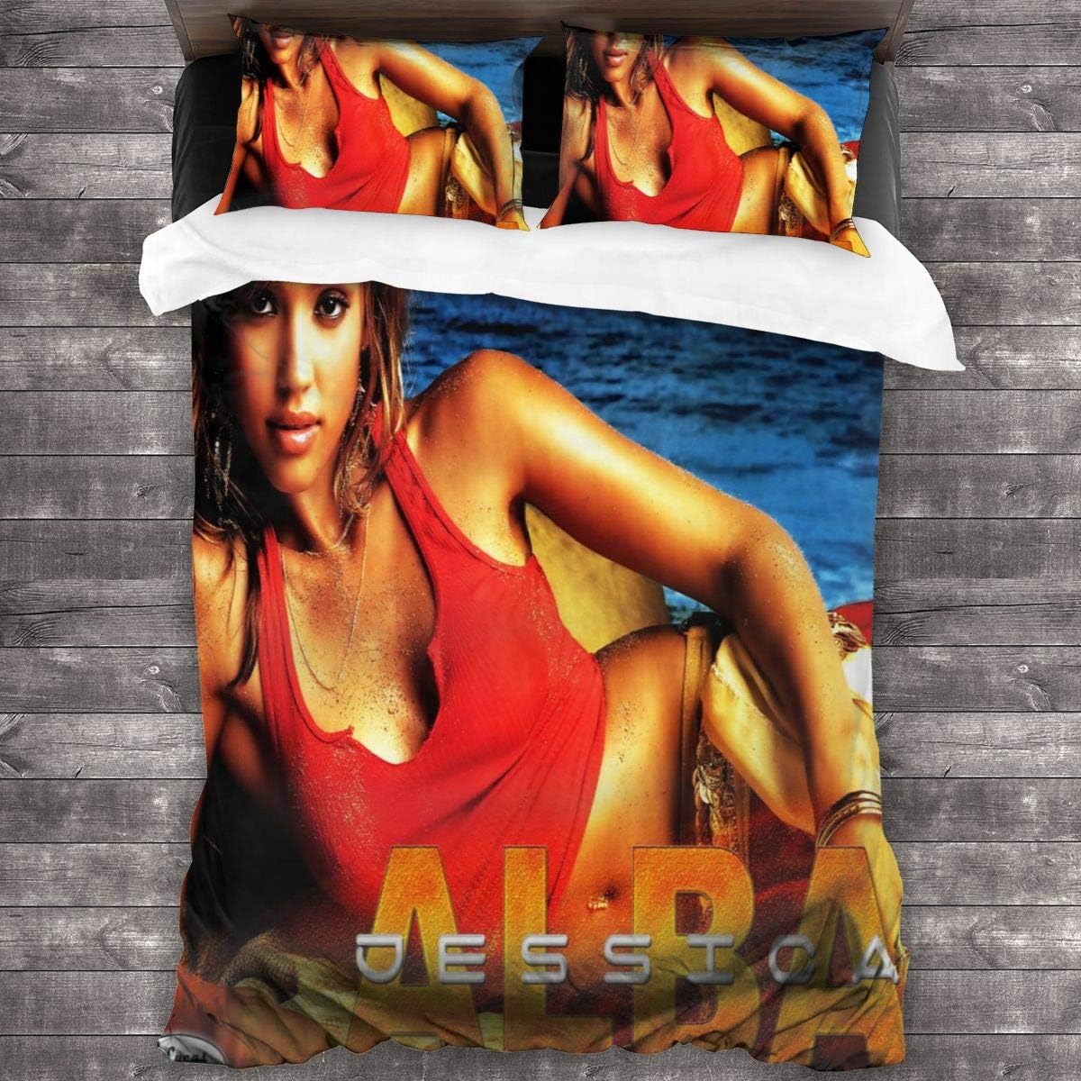 Amazon 寝具カバーセット 掛け布団カバー 枕カバー 俳優ジェシカ アルバjessica Alba 86 X70 掛け布団カバー1個と X30 枕カバー2個 快適な夜の眠りと起床感を実現する100 マイクロファイバー生地 暖かく快適 寝具カバーセット オンライン通販