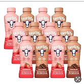 Fairlife' Variety Pack - Rich Chocolate &amp; Very Strawberry Low Fat Ultra Filtered Milk, 14oz (Pack of 12)