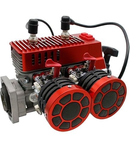 Amazon.com: FLMLF CNC 58CC Gasoline Engine Double Cylinders with