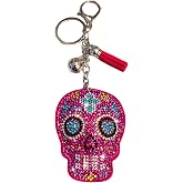 Popfizzy Double Sided Keychains for Women and Girls, Sparkly Bling Purse Charm, Rhinestone Bag Charm, Cool Gifts for Women