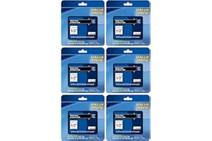 JOJOME 6-Pack TZe-335 Label Tape White on Black Replacement for Brother TZe335 TZ-335 P Touch Label Tape 12mm 0.47 Laminated TZe TZ Tape Work with Brother PT-D210 PT-D220 PT-H110 PT-H100 D400AD Label Maker