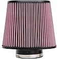 K&N High-Flow Original Lifetime Universal Clamp-On Air Filter: High Performance, Premium, Washable: Flange Diameter: 4 In, Filter Height: 7.5 In, Flange Length: 1.5 In, Shape: Oval Tapered, RE-1040