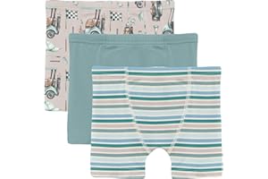 KIC KEE PANTS KicKee Boys Boxer Briefs, Set of 3, Super Soft for All Day Comfort, Toddler to Big Kid Underwear
