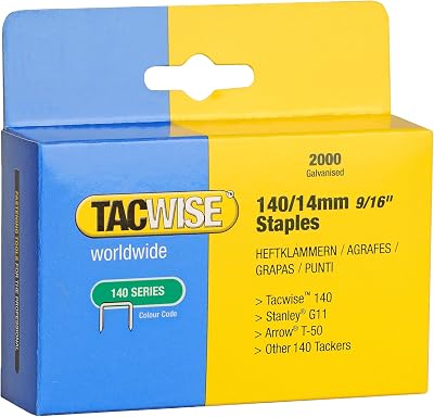 Tacwise 140/14mm Galvanised Staples Pack of 2000