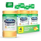 Pedialyte AdvancedCare Electrolyte Drink, Tropic Fruit, 1 Liter, 4pk | Hydration drinks for adults and kids to rapidly restore electrolytes, nutrients for immune support, and prebiotics