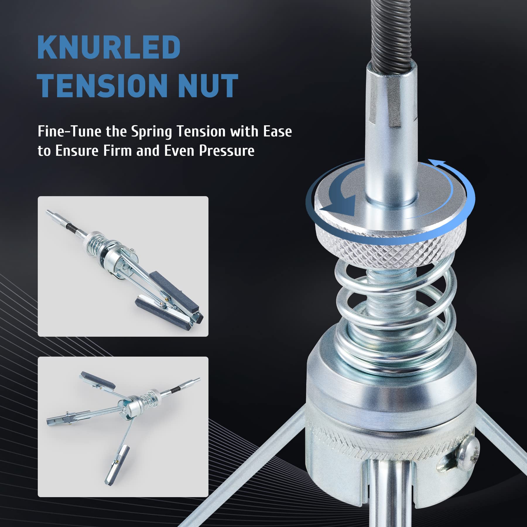 Orion Motor Tech Cylinder Hone Tool Set With Tool Box 11/8" 2" And 3