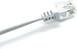 ASNQ RJ11 to RJ11 ADSL Cable 4m High Speed Modem to Phone Socket White view 4