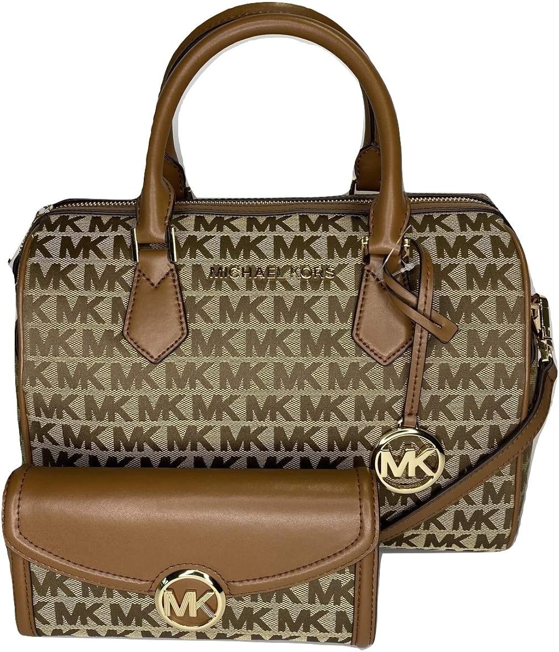 MICHAEL Michael Kors Bedford Large Duffle Satchel bundled with Michael