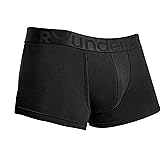 Rounderbum Mens Underwear - Mens Boxer Briefs - Boxer with Butt Enhancing Pads - Body Shaper - Padded Underwear Shapewear BLACK Medium