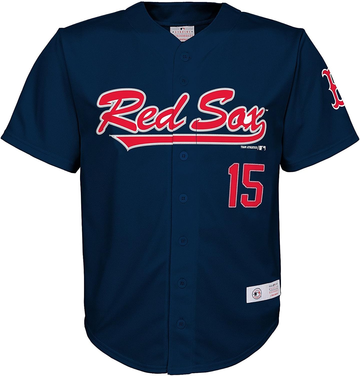 Amazon.com: Outerstuff Dustin Pedroia Boston Red Sox #15 Navy Blue Youth Player Fashion Jersey 