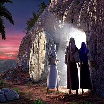 Amazon Com Csfoto 8x8ft Background For Resurrection Of Jesus Photography Backdrop Holy Light Cave Cross Religion Faith Pray Baptism Christianity Pray Jesus Tomb God Saint Photo Studio Props Vinyl Wallpaper Camera
