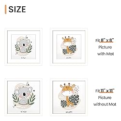 upsimples 11x11 Picture Frame, Display Pictures 8x8
