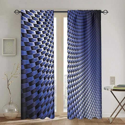 June Gissing - Cortinas de oscurecimiento para ventana, color azul