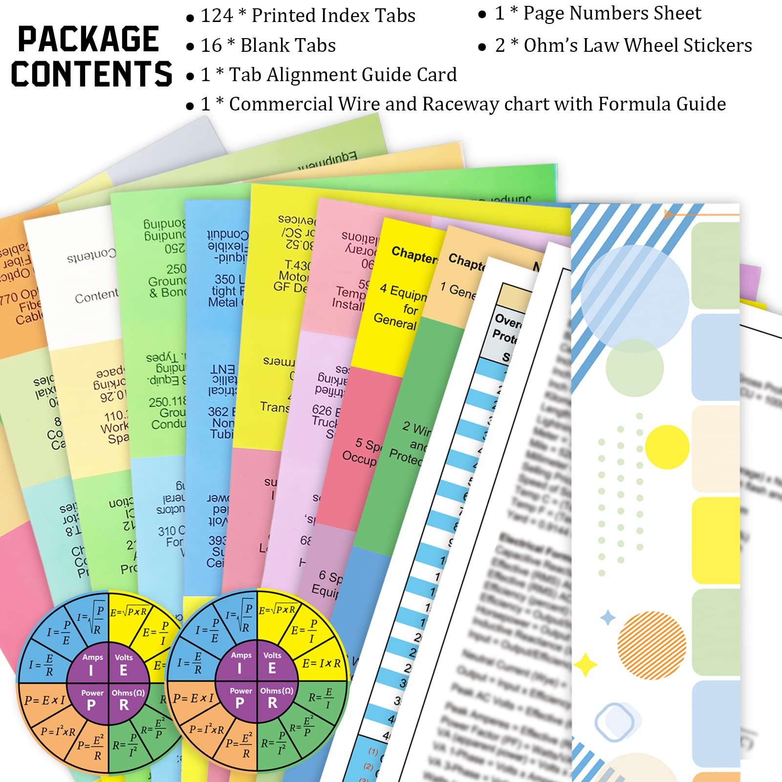 Nec Code Sticker Mua 2023 NEC Code Book Tabs, 124 Printed Tabs with 16 Blank Ones, Color ...