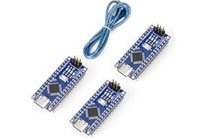 ELEGOO Pre-soldered Type C Port Nano Board CH 340/ATmega+328P with USB Cable Compatible with Arduino