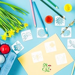 65Pcs Small Stencils for Painting on Wood