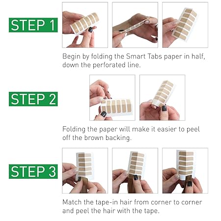 Amazon Com The Hair Shop Smart Tabs Tape In Hair Extension Tape