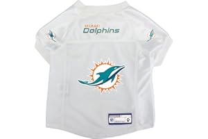 Littlearth NFL Miami Dolphins Basic Pet Jersey, Team Color, Small