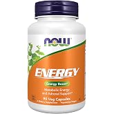 NOW Supplements, Energy Dietary Supplement, 90 Veg Caps