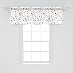 Ambesonne Cat Window Valance, Footprints of Cats