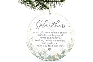 xipixiao Godmother Gifts from Godchild, Goddaughter, Godson - Ornament Thank You for Being Mine, Best Gifts for Sister, Aunt 