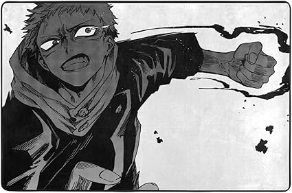 Amazon 呪術廻戦 Jujutsu Kaisen 家の装飾室内の室外の床は客間の浴室の柔らかい滑り止めのベランダの寮の小さいじゅうたんを敷きます 72インチx 48インチ ホーム キッチン 通販