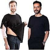 Inspired Comforts Unisex Right Shoulder & Side Access Post Surgery & Rehab Snap Shirt
