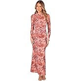 Petal & Pup Womens Nash Long Sleeve Dress - Blurred Botanics