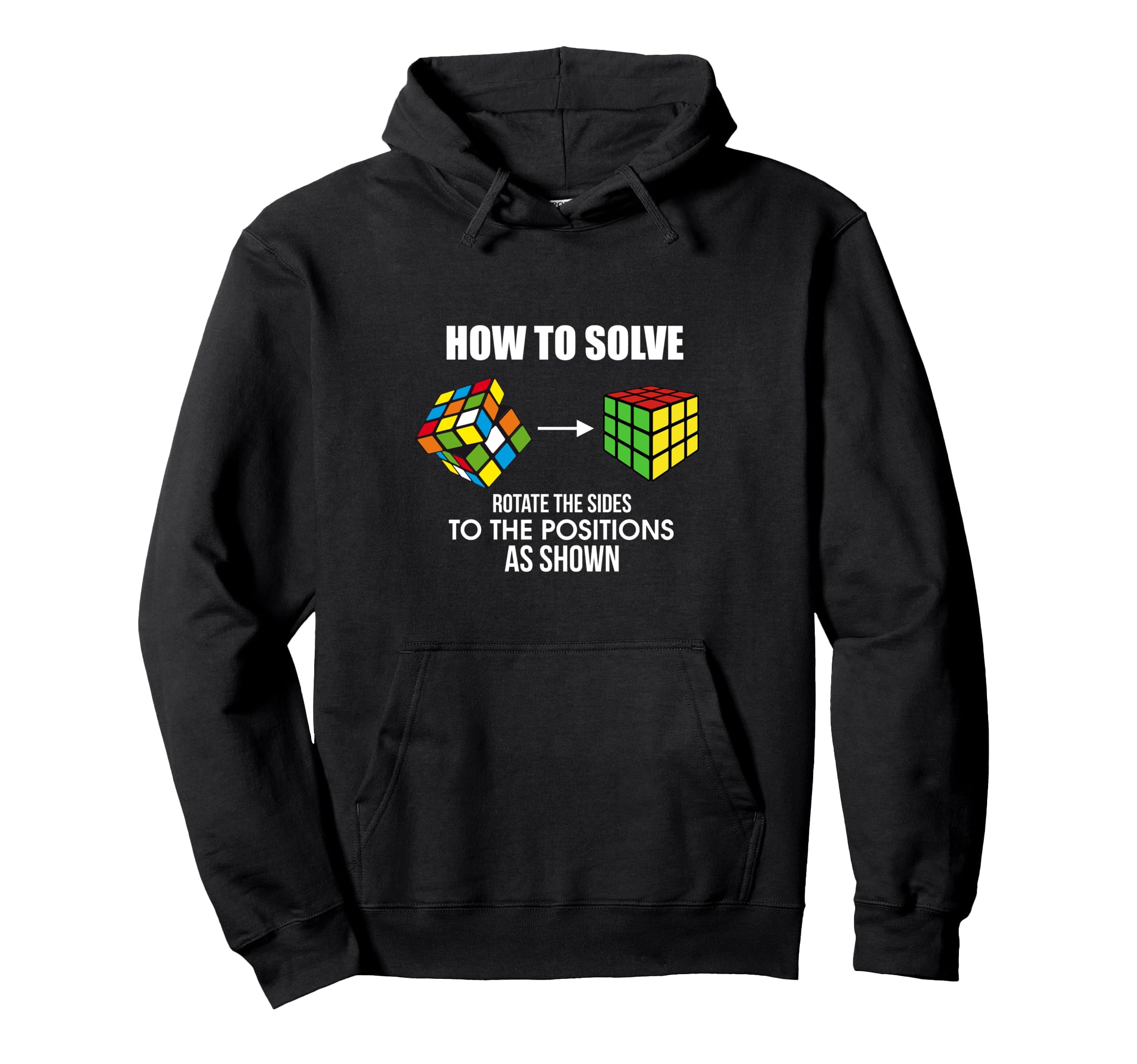 How to Solve Puzzle Cube - Funny Cubing Pullover Hoodie