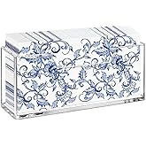 LveSunny Acrylic Napkin Holder, Vertical Splash-Proof Guest Towel Holder, Acrylic Napkin Holder for Bathroom Tissue Dispenser for Home, Kitchen, Restaurant, and Hotel