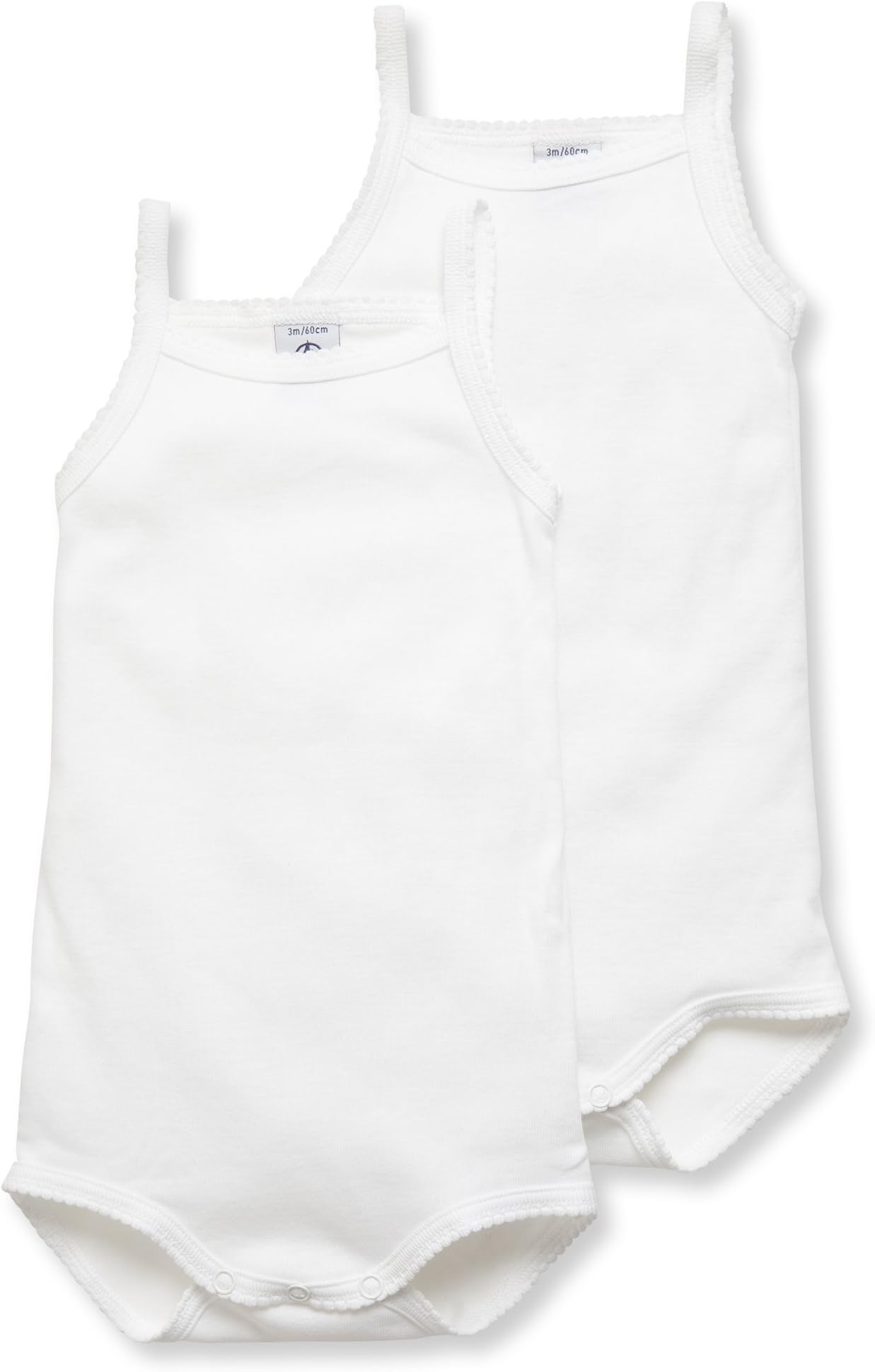 Petit Bateau Baby Girls' Bodysuit (Pack of 2)